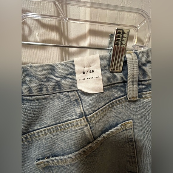 NWT GOOD AMERICAN Women's Light Blue Jeans Size 8/29 $149 MSRP - Picture 5 of 6
